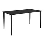 Brafab Nimes matbord aluminium svart 140x78 cm
