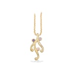 Scrouples 8 karat guld Hänge Med Zirconia