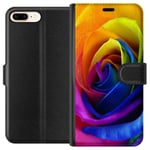 Apple iPhone 8 Plus Plånboksfodral Rainbow Rose