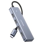 UGREEN Hub USB C vers 4 Data Ports Type A 5Gbps Adaptateur Multiport USB Compatible avec iPhone 16 15 Série MacBook iPad Pro Air Mac Mini M4 Steam Deck Surface Galaxy S25 S24 Tab S9 Ultra (15cm)