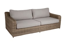 Brafab Glendon 3-sitssoffa Rustik med beige allvädersdyna 