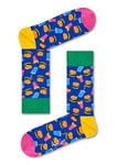 Happy Socks Unisex Hamburger Socks, Blue, 10-Jul UK