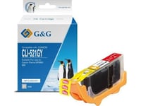 G&Amp G G&Amp G Kompatibelt Bläck / Bläck Z Cli521gy, Grå, 8.4Ml, Np-C-0521Gy, 2937B001, För Canon Ip3600, Ip4600, Mp620, Mp630, Mp980