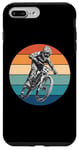 Coque pour iPhone 7 Plus/8 Plus Vélo tout-terrain VTT équitation vintage coucher de soleil action