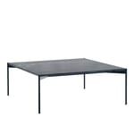 Adea - Plateau Table 90x90, Black Marquina Marble Top Black Standard Legs - Svart - Svart - Soffbord - Metall/Sten