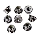 Traxxas TRX-3647 Nuts  4mm flanged nylon locking (steel )