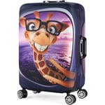 M Giraffe Vattentät Tryckt Trolleyfodral Skyddande Överdrag För 26/27/28 Resväskor Bagage Tvättbart Resväskeskydd