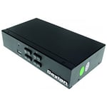 DEXLAN KVM switch 4 ports HDMI 4K / USB Audio + câbles