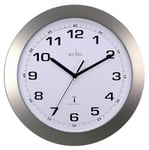 Silver Acctim Wall Clock 74137 (Acctim, ) Radio controlled for split second accuracy