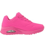 Skechers Women's Uno Night Shades Hot Pink Low Top Sneaker Shoes Footwear Wal