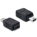 DeLOCK - 65155 - USB-Adapter mini male - USB micro A + B femelle