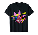 Weed Smoking Blunt Bleezy Vibez LA City T-Shirt