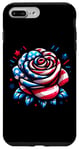Coque pour iPhone 7 Plus/8 Plus Rose 4 juillet Drapeau américain américain pour garçons et filles