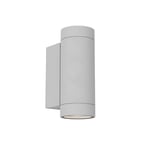 Astro Dartmouth Twin GU10 Dimmable Outdoor Wall Light - IP54 Rated - (Textured Grey), GU10 LED Lamp, Designed in Britain - 1372013-3 Years Guarantee