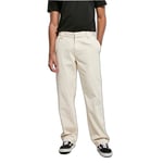 Urban Classics Men's Corduroy Workwear Pants, whitesand, 34
