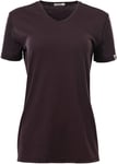 Aclima Lightwool Loose Fit Tee W'schocolate plum S