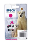 Genuine Epson 26XL, Polar Bear Magenta Ink Cartridge, T2633, C13T26334012