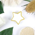Feel Natural Bombe de Bain Moussant Etoile - Relaxation Détente - Cadeau Femme - Bien-Etre - Parfum Monoï - Blanc et Doré - 1 x 100 grs - Ambiance Aromatherapie