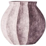 Dusty Deco-Wedges Vase, Grå