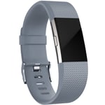 Silikonarmband Fitbit Charge 2 Grå