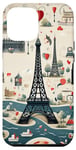 Coque pour iPhone 14 Pro Max Paris de la Tour Eiffel à Notre-Dame