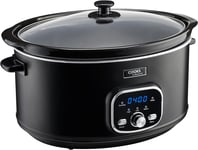 Cooks Professional Digital Slow Cooker | Slow Cookers with Glass Lid & 2 Heat Se
