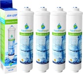 4X Aquahouse AH-UIF External Fridge Water Filter Fits Samsung & Haier Fridge Fre