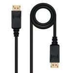 DisplayPort-kabel NANOCABLE 10.15.2300 Sort 50 cm (0,5 m)