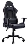 Amoiu Racing Gaming Chair with 3D Adjustable Armrests, Hight Back Ergonomic Bucket Seat PC Game Chair (Black)