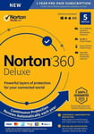 Norton 360 Deluxe Security 2020 - 5 Pc Devices - With Secure Vpn - Download