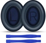 Coussinets de Remplacement pour Casques Bose Oreillette de Remplacement Compatible avec Bose QuietComfort 35 (QC35) and Quiet Comfort 35 II (QC35 II) Casque Circum-Aural(Bleu)-Bleu(QC35 QC35 II)-pour