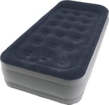 Outwell Flock Superior Single Airbed With Built-In Pump High Raised Air Bed