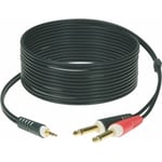 Klotz Y-cable 3,5mm-2xRCA 1m