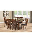 Julian Bowen Canterbury 120-160 Cm Extending Table And 6 Chairs