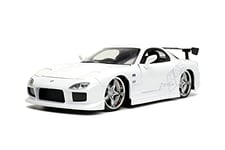 Jada Toys 253203065 Fast & Furious 1993 Mazda RX-7 1:24 Scale Tuning Model Opening Doors Bonnet Boot White