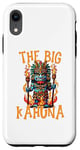 Coque pour iPhone XR Tiki Big Kahuna Funny Hawaiian Fête des Pères Vacances Tropical