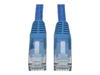 Eaton Tripp Lite Series Cat6 Gigabit Snagless Molded (UTP) Ethernet Cable (RJ45 M/M), PoE, Blue, 5 ft. (1.52 m) - Cordon de raccordement - RJ-45 (M) pour RJ-45 (M) - 1.5 m - non blindé - CAT 6 -...