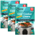 15 SLOW COOKER LINERS Large 6.5 Litre Oval Round Cooking Pot Cover 33cm x 53.3cm