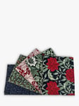 Visage Textiles William Morris Yuletide Fat Quarter Fabrics, Pack of 5, Multi
