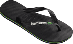 Havaianas Men's Brazil Logo Black/Black, 35/36
