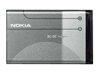 Nokia BL-5C - Batteri till mobiltelefon - Li-Ion - 850 mAh - för Nokia 10X, 111, 12XX, 130, 16XX, 1800, 20X, 215, 222, 27XX, 31XX, C1, C2, X2 Asha 20X