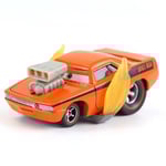 Disney Pixar Cars Lot Lightning McQueen Truck 1:55 Diecast Car Queen 2023 Ny Snot Rod With 2 Flames