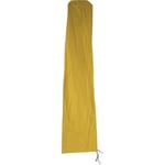 HHG - jamais utilisé] Housse de protection Meran pour parasol de marché jusqu'à 5m, housse de protection Cover avec fermeture éclair jaune - yellow