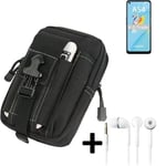 big Holster for Oppo A54 + earphones pouch sleeve belt bag cover case Outdoor Pr