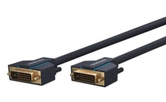 ClickTronic DVI-kabel Premium-kabel | 1x DVI-stik  1x DVI-stik | 5,0 m | WQXGA @ 60 Hz