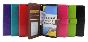 Crazy Horse Wallet Xiaomi Mi Note 10 / Mi Note 10 Pro (Svart)