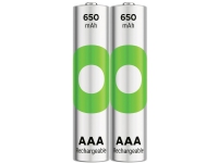 GP-batterier ReCyko Uppladdningsbart AAA-batteri NiMH 650 mAh 1,2 V 2 st