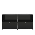USM - USM Haller 36 sideboard Graphite Black - Småbord & sidobord - Fritz Haller,Paul Schärer - Svart - Metall