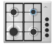 New World NWG61X 60cm Stainless Steel Gas Hob