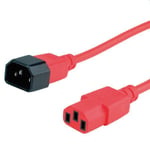 Roline 19.08.1520 Monitor Power Cable. Red 1.8 M